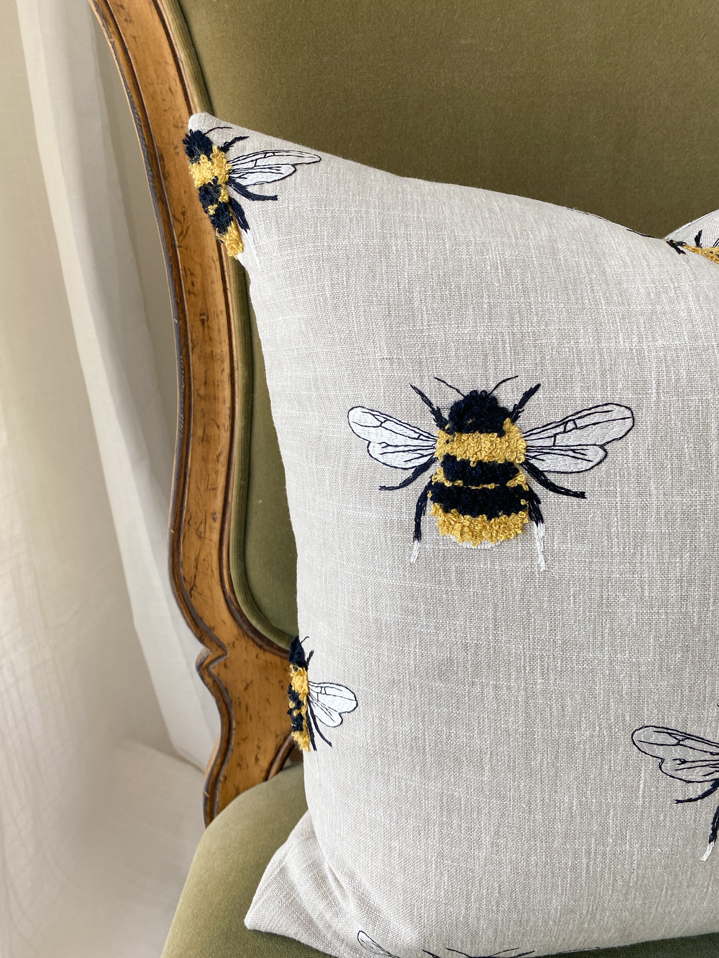 Embroidered Bees