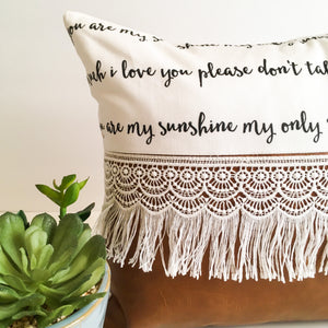 Playroom Pillow - You Are My Sunshine
